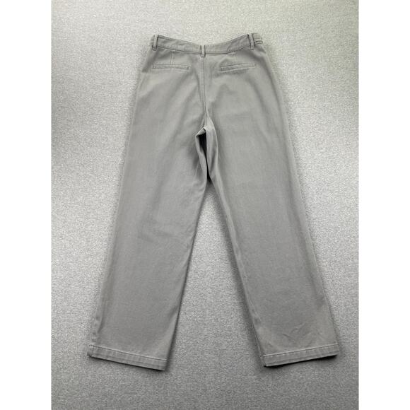 TOPSHOP Jeans Womens 10 Gray Relaxed Loose High Rise Pleated Minimalist Grunge - Picture 14 of 14